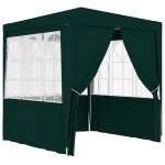 Vidaxl tente de r�ception avec parois lat�rales 2x2 m vert 90 g / m�