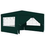Vidaxl tente de rception et parois latrales 4x4 m vert 90 g / m