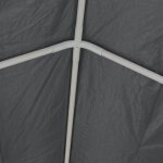 Vidaxl tente de rception pe 6 x 12 m gris