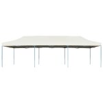 Vidaxl tente de rception pliable 3x9 m blanc cass