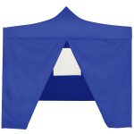 Vidaxl tente de r�ception pliable avec 4 parois 2x2 m acier bleu