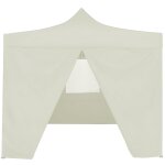 Vidaxl tente de rception pliable avec 4 parois 2x2 m acier crme