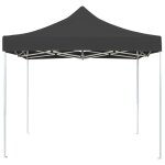 Vidaxl tente de rception pliable aluminium 2 x 2 m anthracite