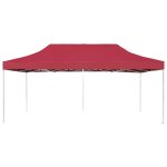 Vidaxl tente de r�ception pliable aluminium 6x3 m bordeaux