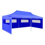 Vidaxl tente de rception pliable bleue 3 x 6 m