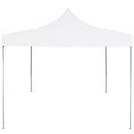 Vidaxl tente r�ception pliable professionnelle 2x2 m acier blanc