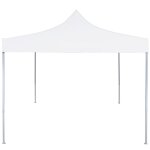 Vidaxl tente de rception pliable professionnelle 3x3 m acier blanc