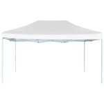 Vidaxl tente de rception pliable professionnelle 3x4 m acier blanc