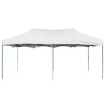 Vidaxl tente de réception pliable professionnelle 3x6 m acier blanc Vidaxl tente de réception pliable professionnelle 3x6 m acier blanc