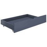 Vidaxl tiroirs de lit 2 pcs gris clair bois de pin massif