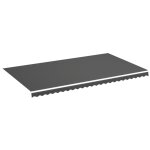 Vidaxl tissu de remplacement pour auvent anthracite 6x3, 5 m