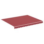 Vidaxl tissu de remplacement pour auvent bordeaux rouge 3x2, 5 m