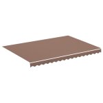 Vidaxl tissu de remplacement pour auvent marron 3, 5x2, 5 m