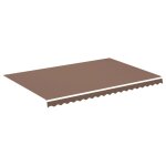 Vidaxl tissu de remplacement pour auvent marron 4, 5x3 m