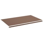 Vidaxl tissu de remplacement pour auvent marron 6x3, 5 m