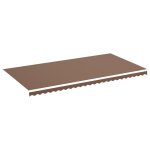 Vidaxl tissu de remplacement pour auvent marron 6x3 m