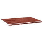 Vidaxl tissu de remplacement pour auvent orange et marron 6x3, 5 m