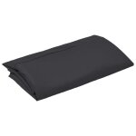 Vidaxl tissu de remplacement pour parasol d�port� noir 300 cm