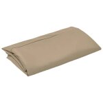 Vidaxl tissu de remplacement pour parasol d�port� taupe 300 cm