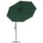 Vidaxl tissu de remplacement pour parasol dport vert 350 cm