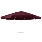 Vidaxl tissu de remplacement pour parasol d'ext�rieur bordeaux 600 cm