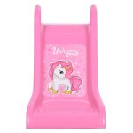 Vidaxl toboggan pliable pour enfants 111 cm rose