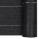 Vidaxl toile de paillage noir 1x10 m pp
