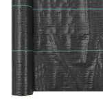 Vidaxl toile de paillage pp 2 x 50 m noir