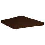 Vidaxl toile suprieure de gazebo 310 g / m 3x3 m marron