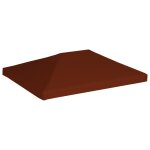 Vidaxl toile suprieure de gazebo 310 g / m 3x4 m terre cuite