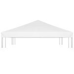 Vidaxl toile de toit de belvdre 270 g / m 3x3 m blanc