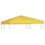 Vidaxl toile de toit de belvdre 270 g / m 3x3 m jaune
