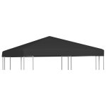 Vidaxl toile de toit de belvdre 270 g / m 3x3 m noir