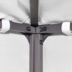 Vidaxl toile de toit de belvdre 270 g / m 4x3 m blanc