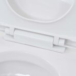 Vidaxl toilette suspendue au mur avec rservoir haut cach cramique