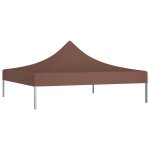 Vidaxl toit de tente de réception 3x3 m marron 270 g / m² Vidaxl toit de tente de réception 3x3 m marron 270 g / m²