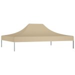 Vidaxl toit de tente de r�ception 4x3 m beige 270 g / m�