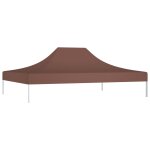 Vidaxl toit de tente de réception 4x3 m marron 270 g / m² Vidaxl toit de tente de réception 4x3 m marron 270 g / m²