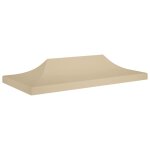 Vidaxl toit de tente de réception 6x3 m beige 270 g / m² Vidaxl toit de tente de réception 6x3 m beige 270 g / m²