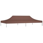 Vidaxl toit de tente de réception 6x3 m marron 270 g / m² Vidaxl toit de tente de réception 6x3 m marron 270 g / m²