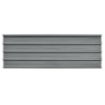 Vidaxl t�le en acier galvanis� 12 pi�ces gris