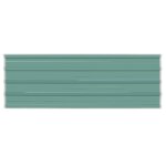Vidaxl t�le en acier galvanis� 12 pi�ces vert