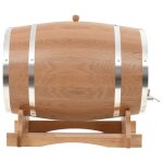 Vidaxl tonneau  vin avec robinet chne massif 35 l