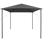 Vidaxl tonnelle 3x3 m anthracite tissu et acier 180 g / m
