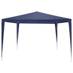 Vidaxl tonnelle de jardin tente de rception chapiteau bleu 3x3m