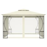 Vidaxl tonnelle avec moustiquaire 300x300x265 cm crme