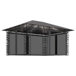 Vidaxl tonnelle avec moustiquaire et lumières led 4x3x2, 73m anthracite Vidaxl tonnelle avec moustiquaire et lumières led 4x3x2, 73m anthracite