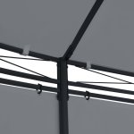 Vidaxl tonnelle avec rideaux 520x349x255 cm anthracite