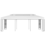 Vidaxl tonnelle avec toit double 3x6 m blanc Vidaxl tonnelle avec toit double 3x6 m blanc