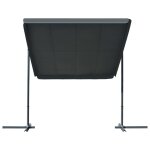Vidaxl tonnelle avec toit rtractable 350x253x196 cm anthracite